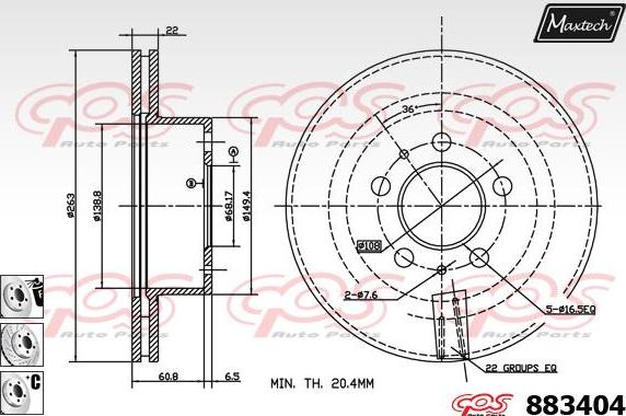 Maxtech 72946006 - Piston, étrier de frein cwaw.fr