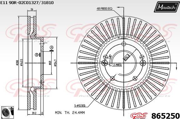 Maxtech 72940020 - Piston, étrier de frein cwaw.fr