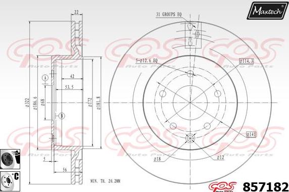 Maxtech 72940023 - Piston, étrier de frein cwaw.fr