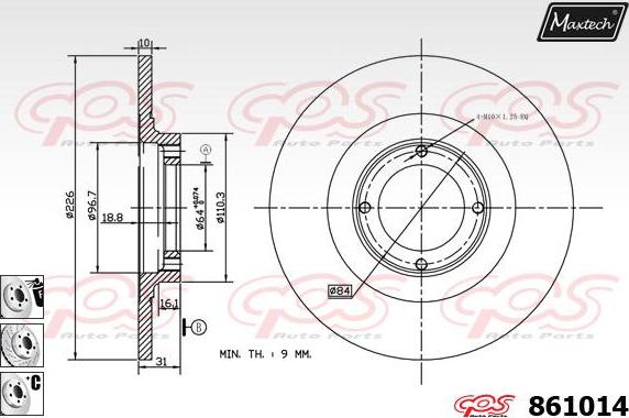 Maxtech 72941003 - Piston, étrier de frein cwaw.fr