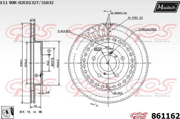 Maxtech 72948054 - Piston, étrier de frein cwaw.fr