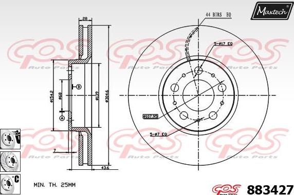 Maxtech 72948005 - Piston, étrier de frein cwaw.fr