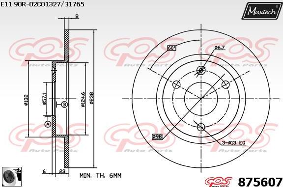 Maxtech 72948007 - Piston, étrier de frein cwaw.fr