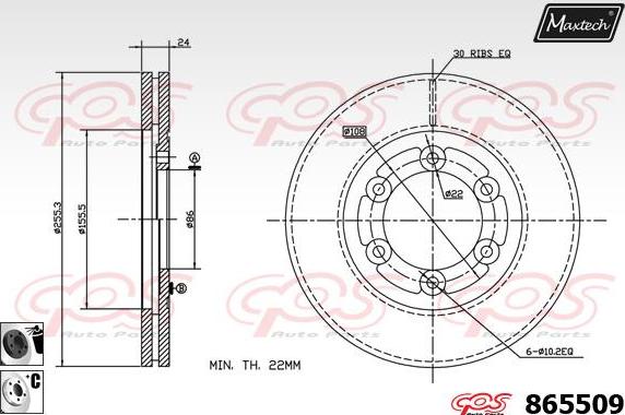 Maxtech 72948015 - Piston, étrier de frein cwaw.fr