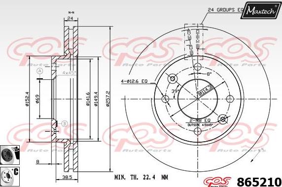 Maxtech 72943001 - Piston, étrier de frein cwaw.fr