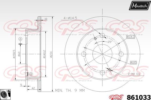 Maxtech 72954001 - Piston, étrier de frein cwaw.fr