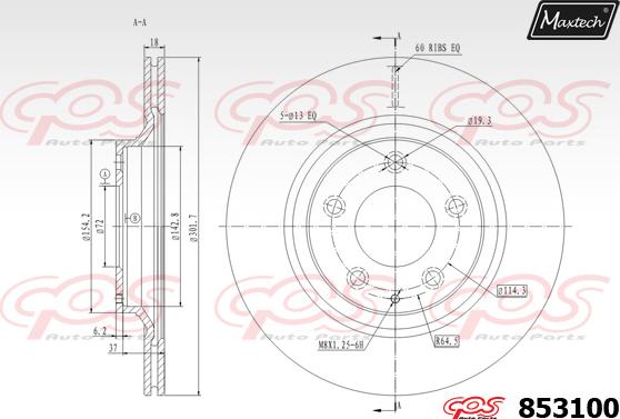 Maxtech 72954008 - Piston, étrier de frein cwaw.fr