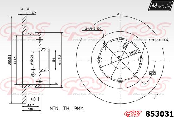 Maxtech 72954013 - Piston, étrier de frein cwaw.fr