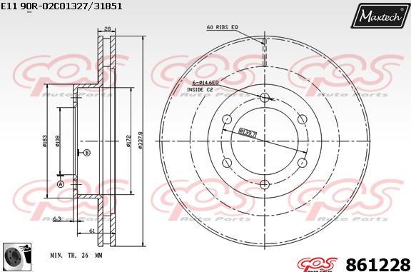 Maxtech 72954012 - Piston, étrier de frein cwaw.fr