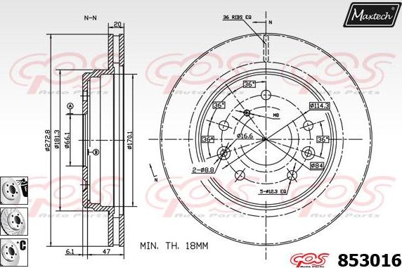 Maxtech 72954030 - Piston, étrier de frein cwaw.fr