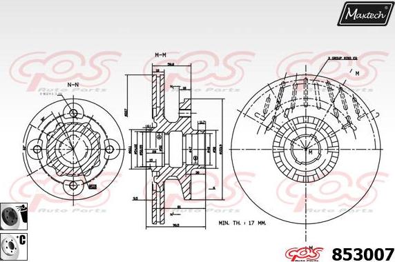 Maxtech 72954021 - Piston, étrier de frein cwaw.fr