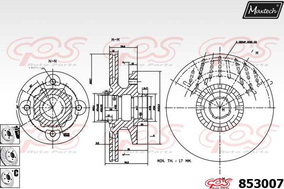 Maxtech 72954022 - Piston, étrier de frein cwaw.fr