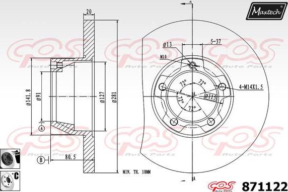 Maxtech 72954027 - Piston, étrier de frein cwaw.fr