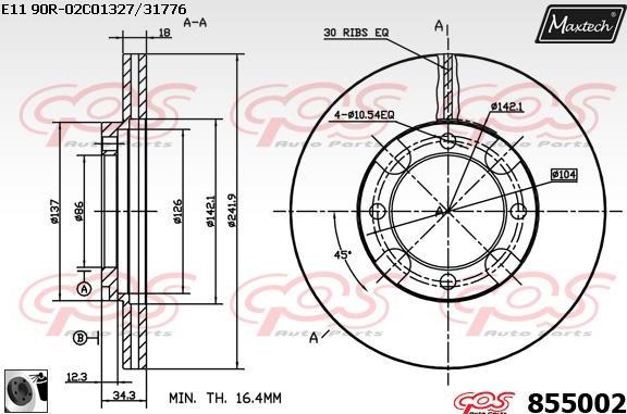 Maxtech 72951013 - Piston, étrier de frein cwaw.fr