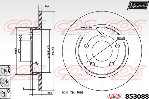 Maxtech 875635 - Disque de frein cwaw.fr