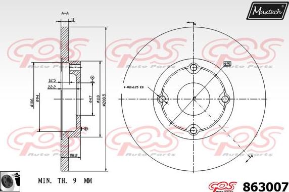 Maxtech 72957049 - Piston, étrier de frein cwaw.fr