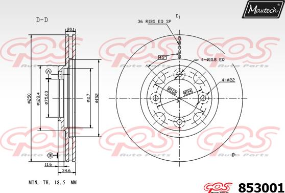 Maxtech 72957015 - Piston, étrier de frein cwaw.fr