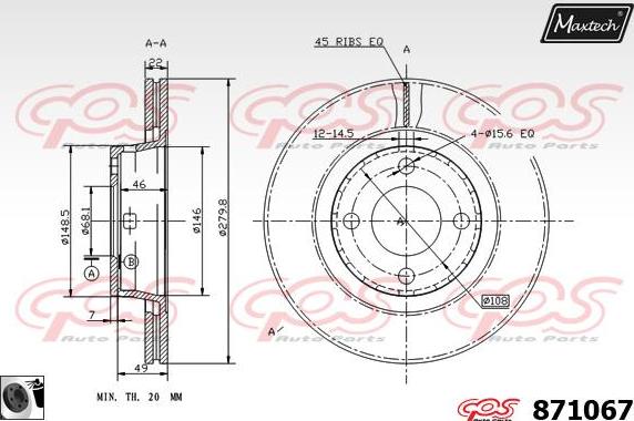 Maxtech 72957013 - Piston, étrier de frein cwaw.fr