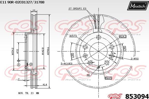 Maxtech 72957026 - Piston, étrier de frein cwaw.fr