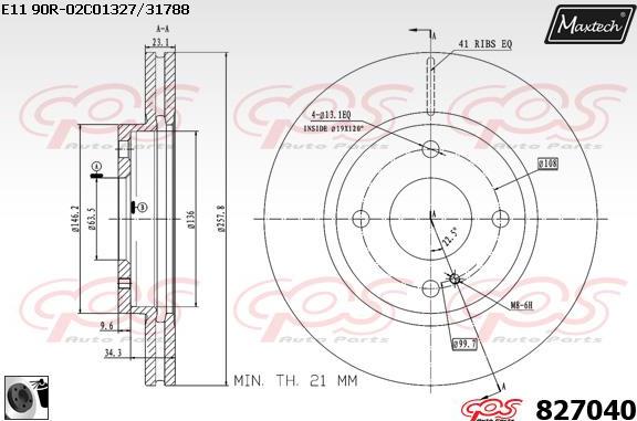 Maxtech 72960009 - Piston, étrier de frein cwaw.fr