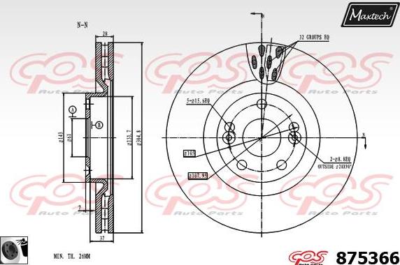 Maxtech 72960015 - Piston, étrier de frein cwaw.fr