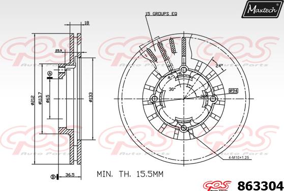 Maxtech 72960017 - Piston, étrier de frein cwaw.fr