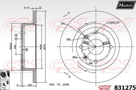 Maxtech 72960032 - Piston, étrier de frein cwaw.fr