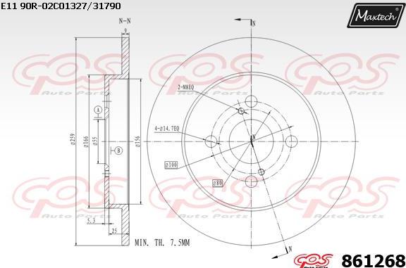 Maxtech 72934004 - Piston, étrier de frein cwaw.fr