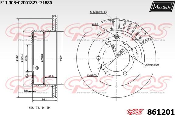 Maxtech 72934005 - Piston, étrier de frein cwaw.fr