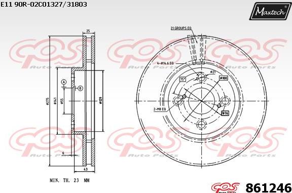 Maxtech 72934016 - Piston, étrier de frein cwaw.fr