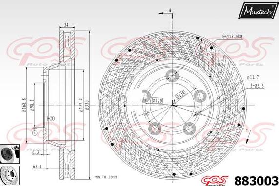 Maxtech 72934038 - Piston, étrier de frein cwaw.fr