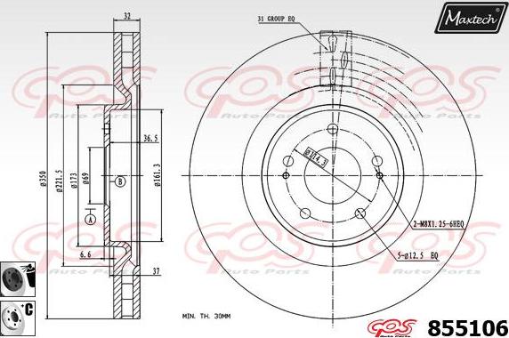 Maxtech 72935002 - Piston, étrier de frein cwaw.fr