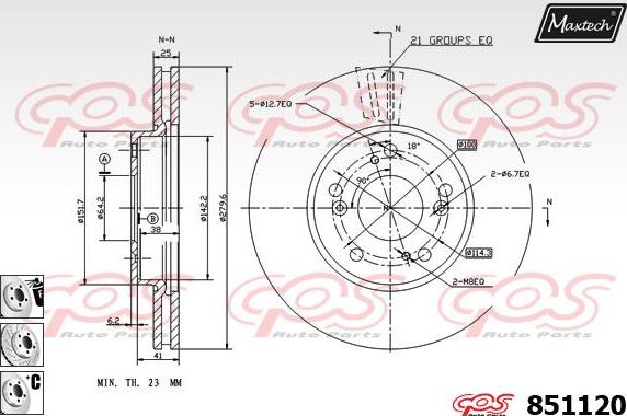 Maxtech 72935012 - Piston, étrier de frein cwaw.fr