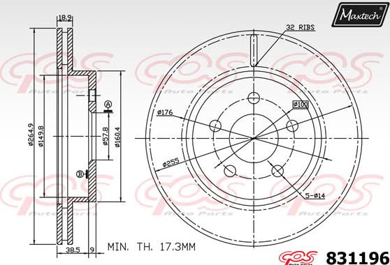 Maxtech 72938053 - Piston, étrier de frein cwaw.fr