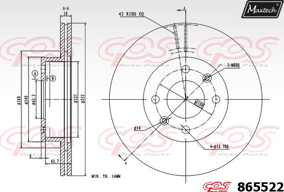 Maxtech 72938004 - Piston, étrier de frein cwaw.fr