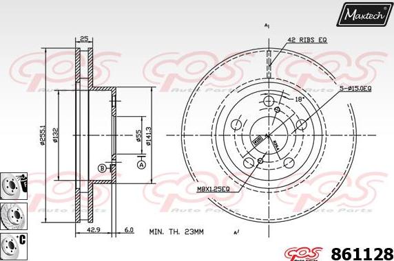 Maxtech 72938010 - Piston, étrier de frein cwaw.fr