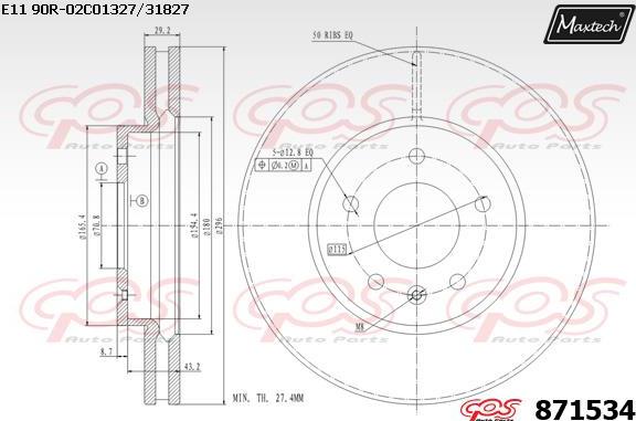 Maxtech 72938034P - Piston, étrier de frein cwaw.fr