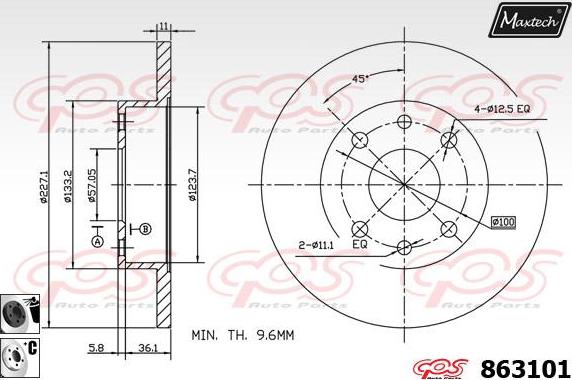 Maxtech 72938034 - Piston, étrier de frein cwaw.fr