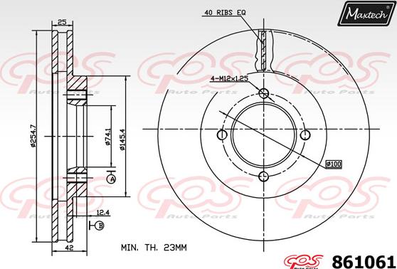 Maxtech 72938029 - Piston, étrier de frein cwaw.fr