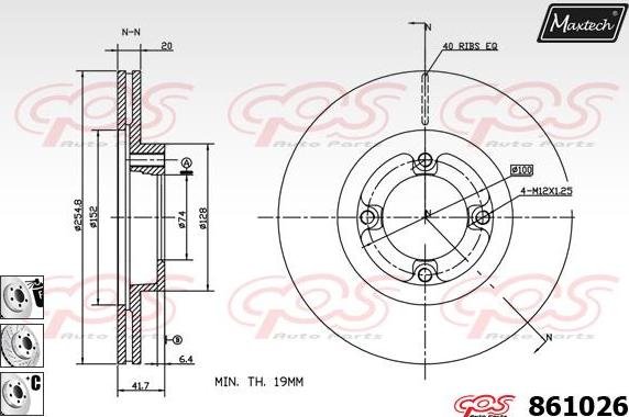 Maxtech 72938027 - Piston, étrier de frein cwaw.fr