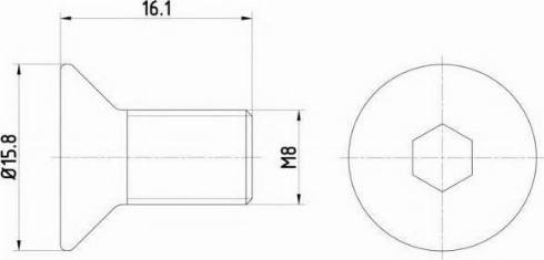 MAZDA 998310816 - Vis, disque de frein cwaw.fr