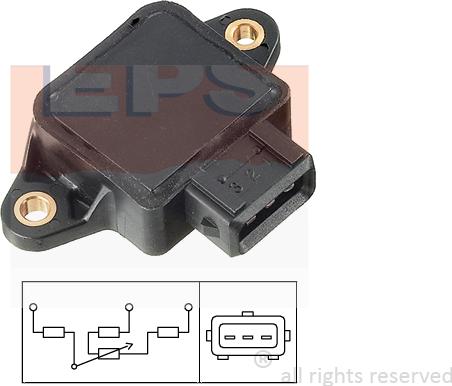 MDR EPS-1995 002 - Capteur, position du papillon cwaw.fr