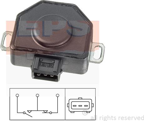 MDR EPS-1995 078 - Capteur, position du papillon cwaw.fr