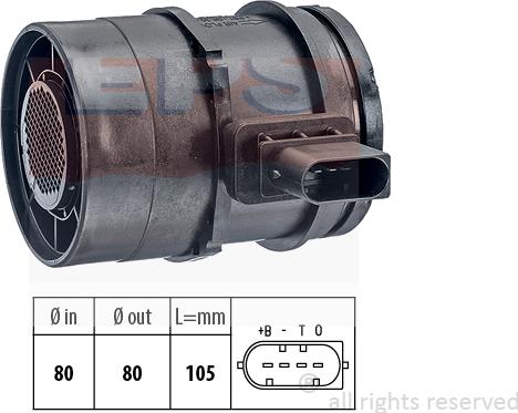 MDR EPS-1991 126 - Débitmètre de masse d'air cwaw.fr