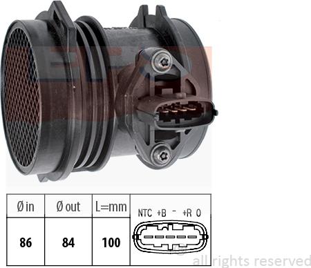 MDR EPS-1991 256 - Débitmètre de masse d'air cwaw.fr