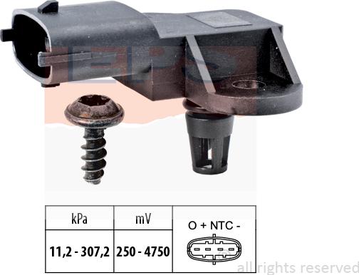 MDR EPS-1993 341 - Capteur, pression des gaz échappement cwaw.fr