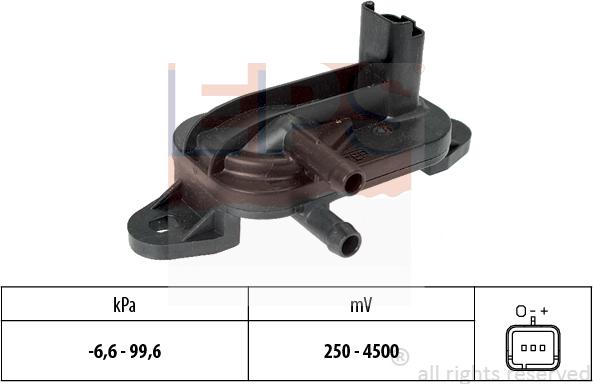 MDR EPS-1993 316 - Capteur, pression des gaz échappement cwaw.fr