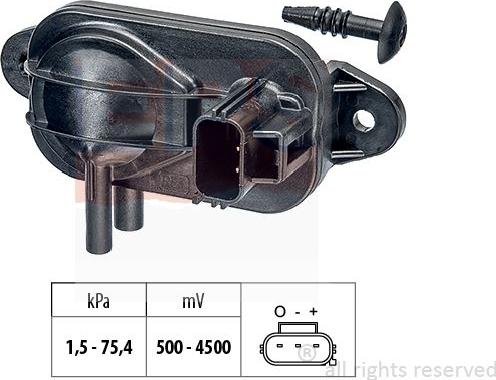 MDR EPS-1993 268 - Capteur, pression des gaz échappement cwaw.fr