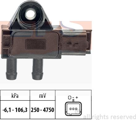 MDR EPS-1993 271 - Capteur, pression des gaz échappement cwaw.fr