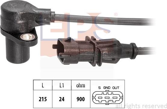 MDR EPS-1953 513 - Capteur d'angle, vilebrequin cwaw.fr